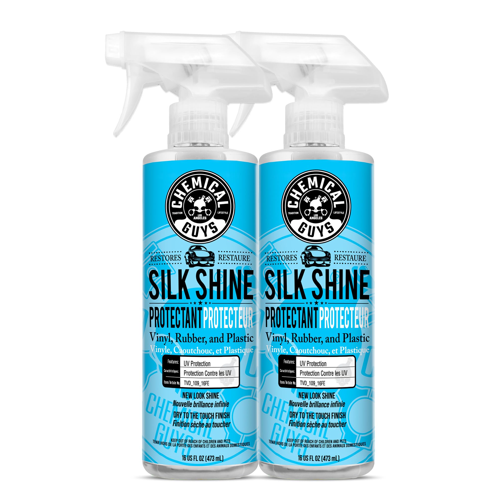 Chemical Guys Silk Shine Spray-able Dry-to-The-Touch Dressing and Protectant for Tires, Trim, Vinyl, Plastic and More, Safe for Cars, Trucks, Motorcycles, RVs & More, 473 ml (2 Pack) 🍁 All In One Marketplace Canada