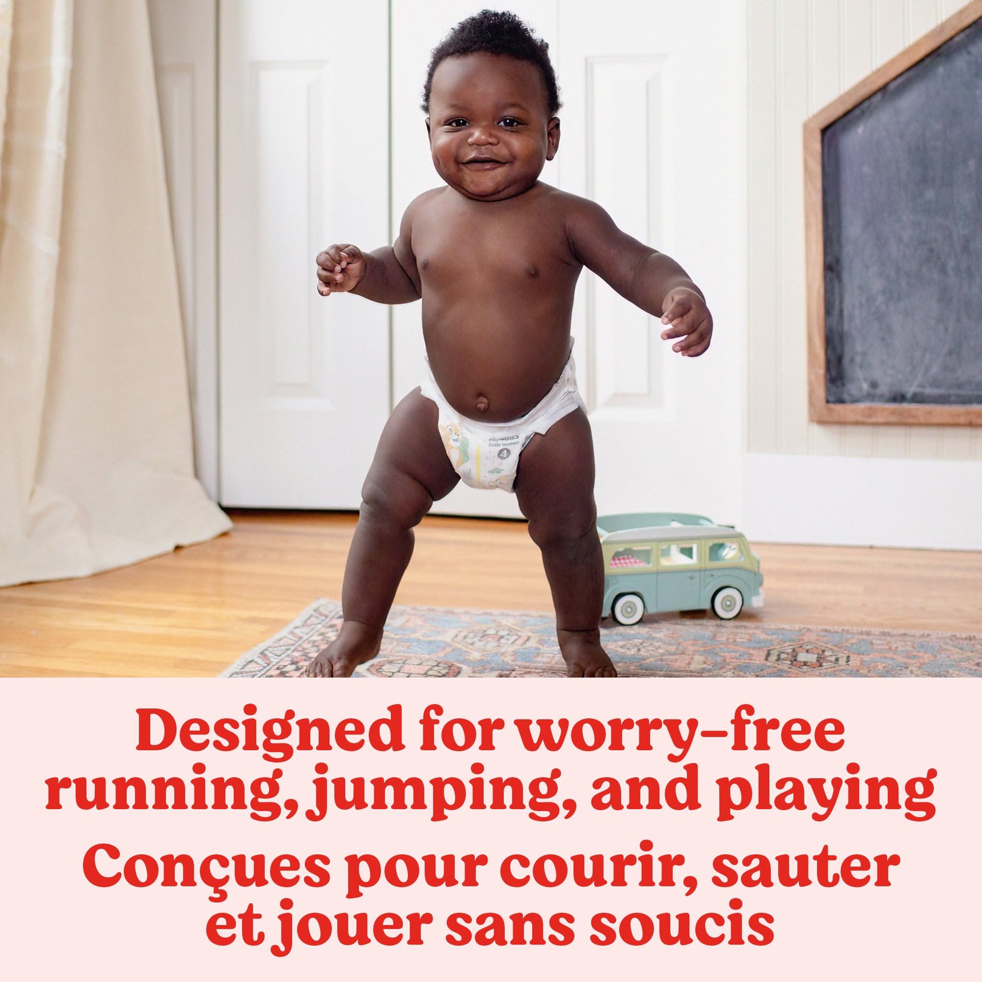 Huggies Size 3 Diapers, Little Movers Baby Diapers, Size 3 (16-28 lbs), 76 Count 🍁 All In One Marketplace Canada