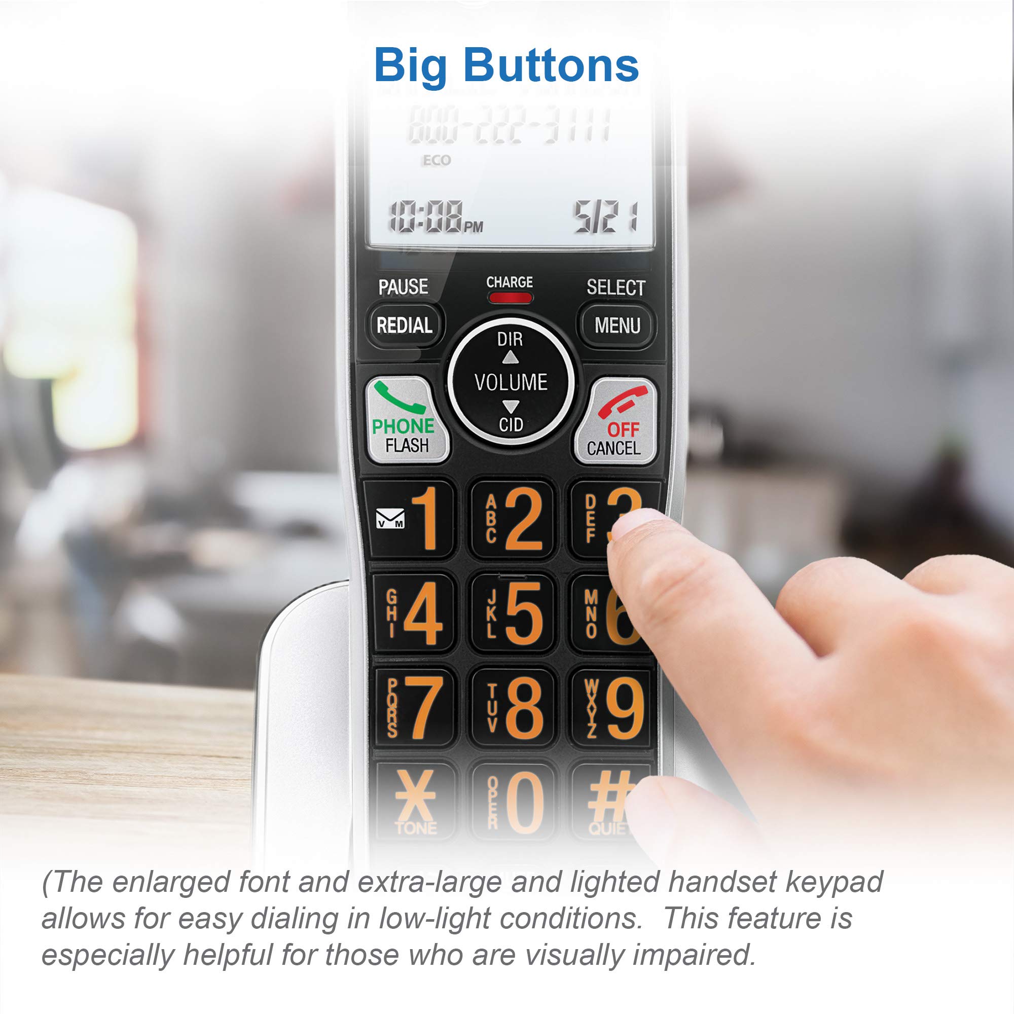 AT&T BL102-3 DECT 6.0 3-Handset Cordless Phone for Home with Answering Machine, Call Blocking, Caller ID Announcer, Audio Assist, Intercom, and Unsurpassed Range, Silver/Black 🍁 All In One Marketplace Canada