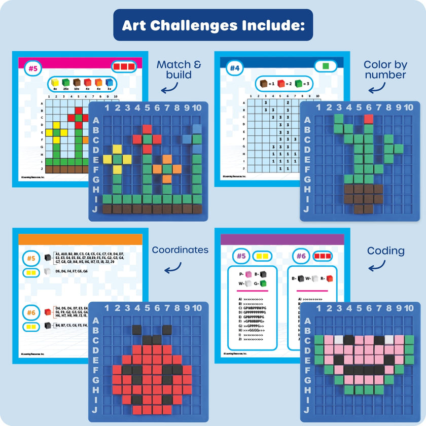 Learning Resources STEM Explorers Pixel Art Challenge 🍁 All In One Marketplace Canada