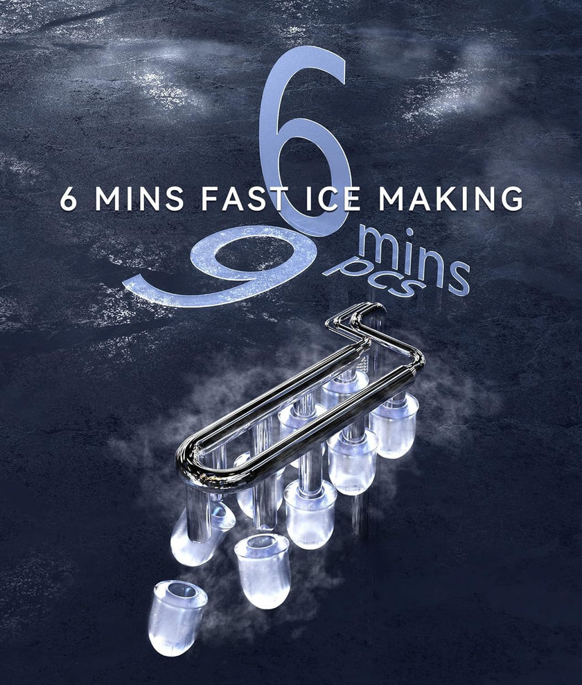 ecozy Portable Ice Maker Countertop, 26 lbs in 24 Hours Ice Machine 🍁 All In One Marketplace Canada