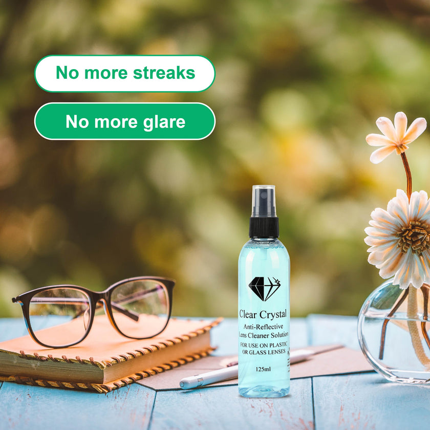 Glasses Cleaner kit - Eyeglass Cleaner including 3 Anti-Reflective Lens Cleaner bottles 125 ml Each, 3 Microfiber Cleaning Cloths, and a Screwdriver Key Chain - by Clear Crystal 🍁 All In One Marketplace Canada