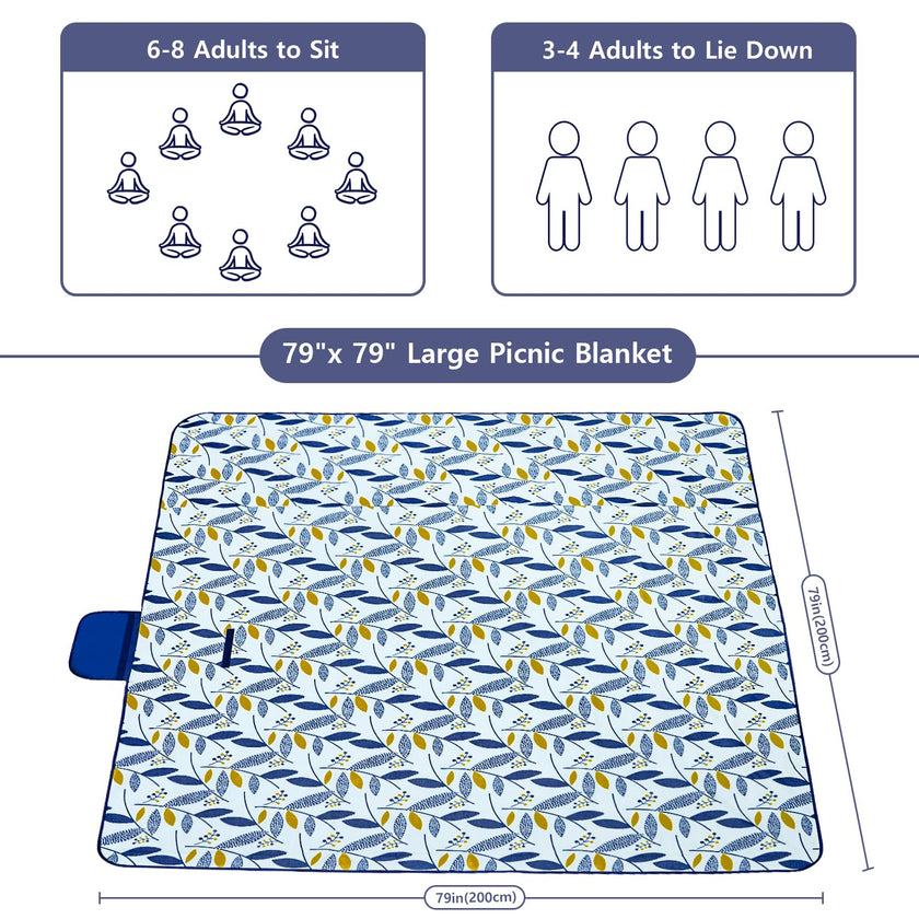Habaylin Picnic Blanket Large, 79