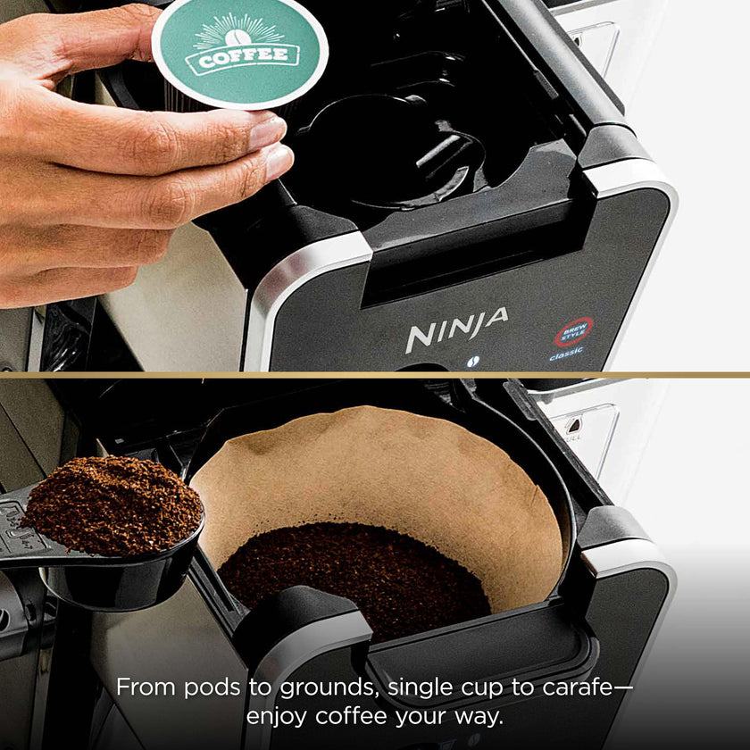Ninja CFP301C DualBrew Pro Specialty Coffee System, Single-Serve, Pod, and 12-Cup Drip Coffee Maker (Canadian Version) , Black 🍁 All In One Marketplace Canada