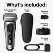 Braun Series 8 Electric Shaver for Men with Precision Long Hair Trimmer, Wet and Dry Electric Razor with Charging Stand and Travel Case, 8517s Galvano Silver 🍁 All In One Marketplace Canada
