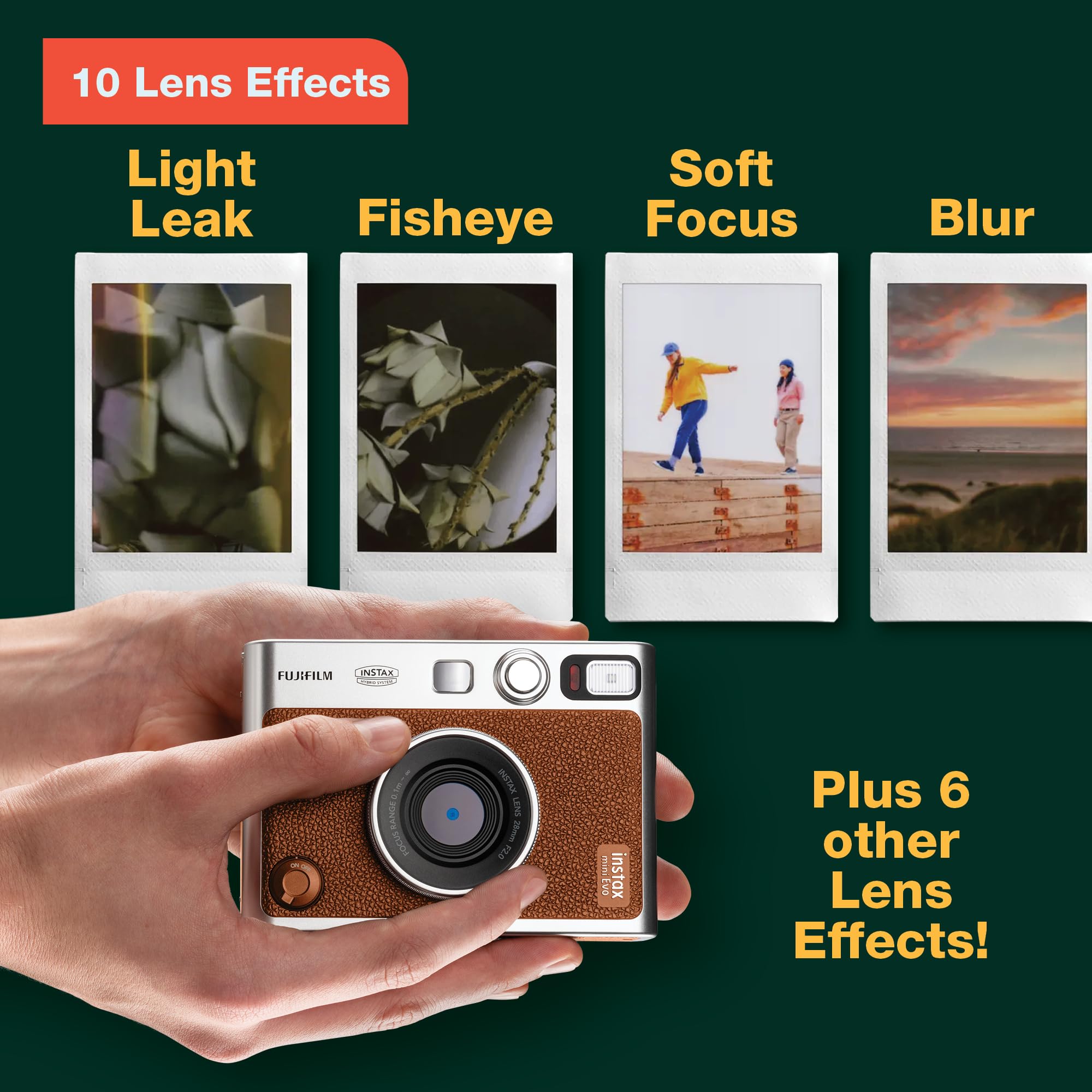 Fujifilm INSTAX Mini Evo Hybrid Instant Camera - Brown 🍁 All In One Marketplace Canada