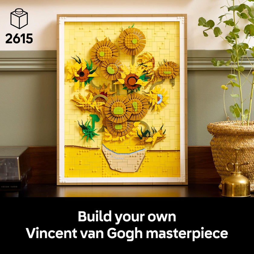 LEGO Art Vincent Van Gogh – Sunflowers Building Set for Adults - Home Decor Idea - Brick Built Painting - Gift for Birthdays - 31215 🍁 All In One Marketplace Canada