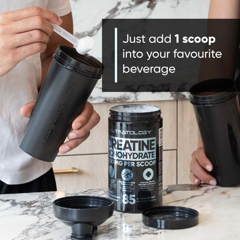 Pure Micronized Creatine Dissolves Easily | Creatine Monohydrate Powder 425g - For Increased Muscle Growth & Performance - Supports Athletic Performance - Creatine Powder for Workouts - 85 Servings 🍁 All In One Marketplace Canada