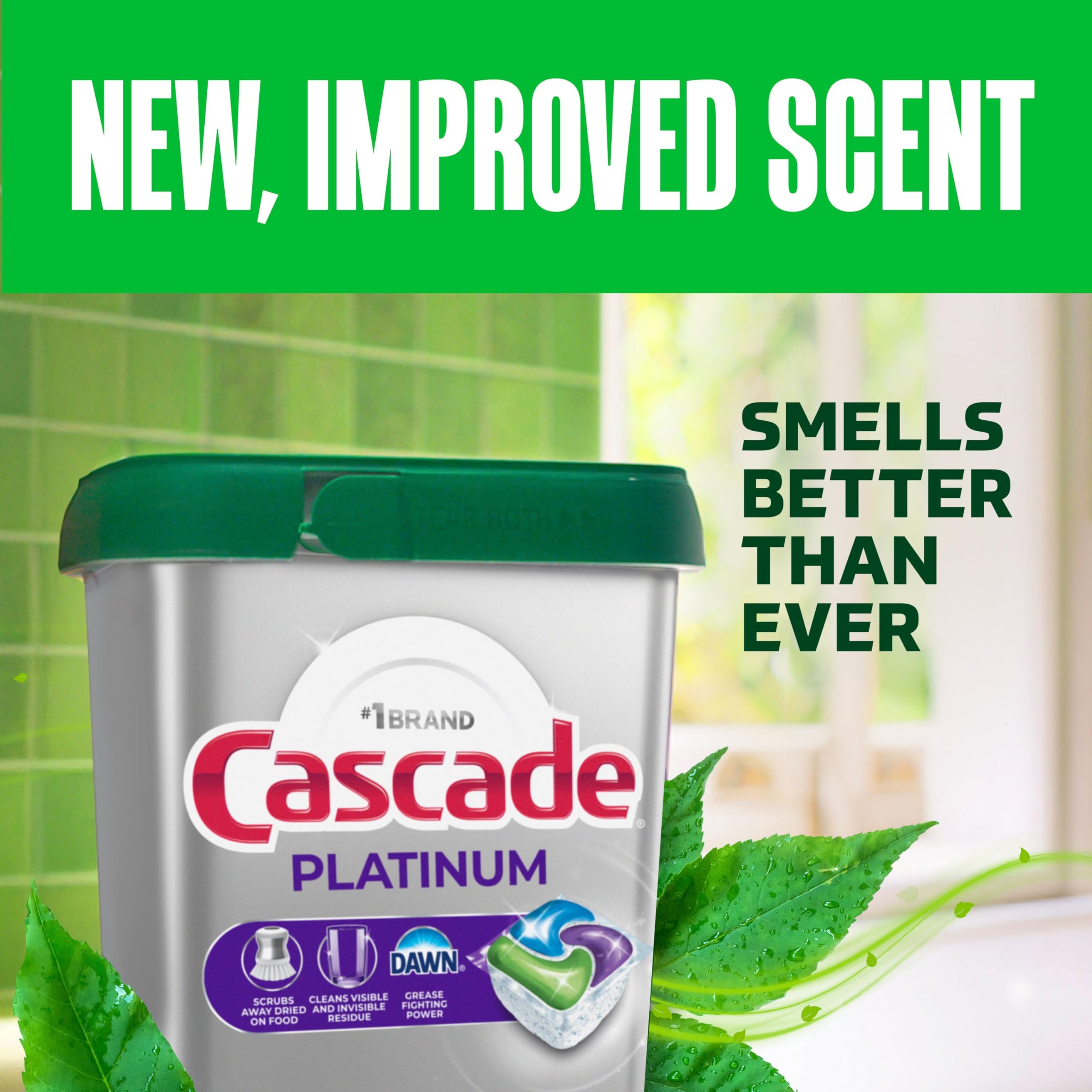 Cascade Platinum Dishwasher Detergent Pods, Dish Detergent Soap, Fresh Scent, 83 Count 🍁 All In One Marketplace Canada