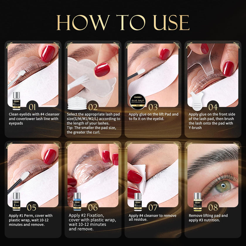 Lash Lift & Brow Lamination Kit 2-in-1, Professional DIY Eyelash Perm for Home Use & Salon, Long-Lasting Curl Effect Up to 8 Weeks - Easy Application 🍁 All In One Marketplace Canada