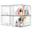 Vtopmart 4 Pack Large Stackable Storage Drawers,Clear Acrylic Drawer Organizers with Handles, Easily Assemble for Bathroom,Kitchen Undersink,Cabinet,Closet,Makeup,Pantry Organization and Storage 🍁 All In One Marketplace Canada