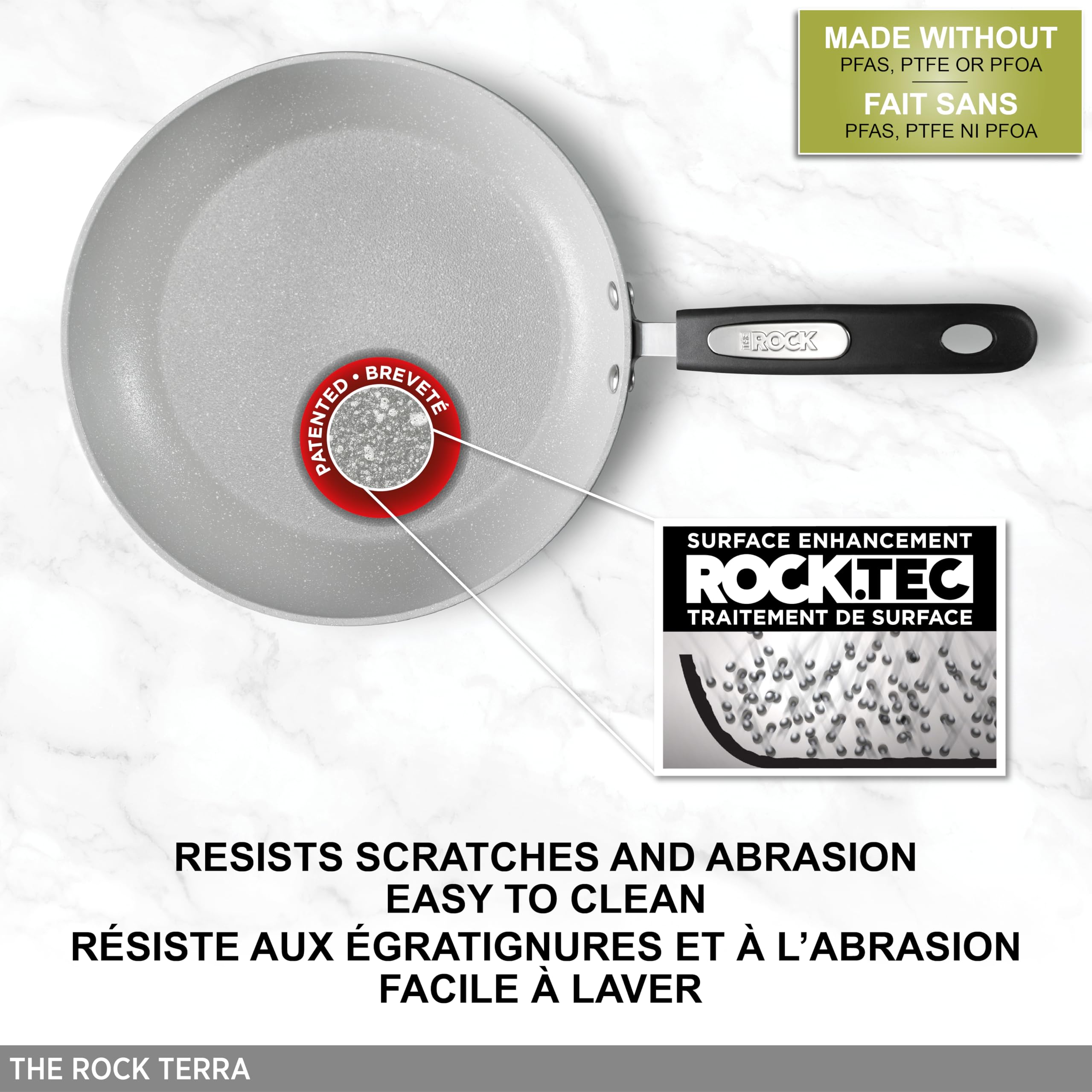 Starfrit The Rock Terra 30cm Ceramic Deep Fry Pan with Lid, PFAS Free 🍁 All In One Marketplace Canada