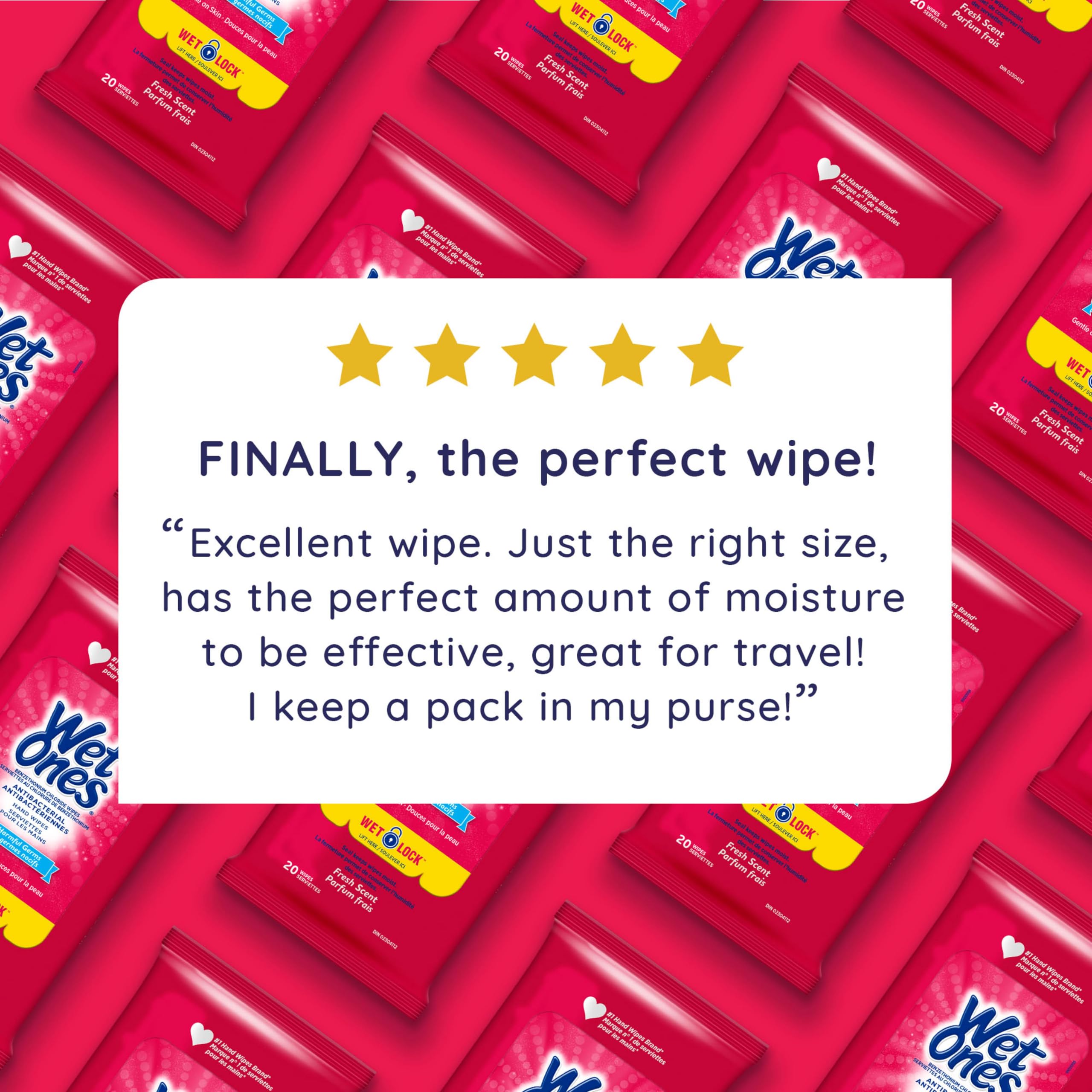 Wet Ones Antibacterial Hand Wipes, Fresh Scent, Wet Wipes, 20 Count (Pack of 10) 🍁 All In One Marketplace Canada