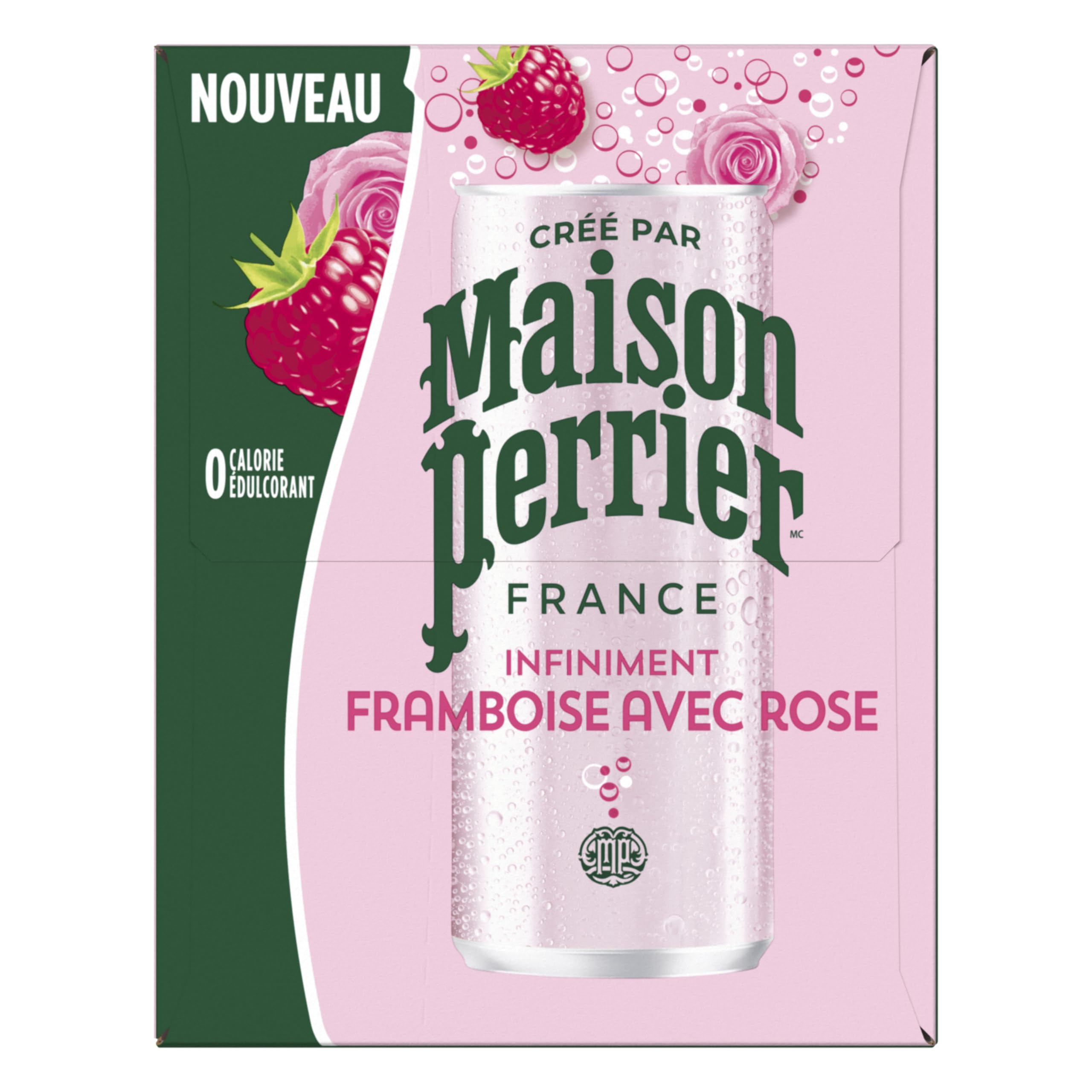 Maison Perrier Forever Raspberry Rose, Sparkling Water Beverage, 24 x 330ml 🍁 All In One Marketplace Canada