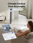DREO Pilot Max 120° Oscillating Tower Fan, 42 Inch Bladeless Fan for Bedroom, 25dB Quiet DC Motor, Standing Fan with Remote, 12 Hyper Wind Speeds, 4 Modes, 12H Timer Floor Fans for Home Living Room 🍁 All In One Marketplace Canada