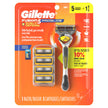 Gillette ProShield Mens Razor, 1 Handle + 5 Blade Refills, 1 Count (Pack of 1) 🍁 All In One Marketplace Canada