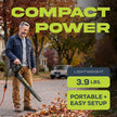 Sun Joe SBJ597E All-Purpose Electric Leaf Blower, 6-Amp Motor, 155 MPH, 260 CFM, Black - Lightweight & Compact, One-Hand Operation for Yards, Porches, Patios, Walkways, Decks, Garage & Light Snow 🍁 All In One Marketplace Canada