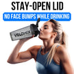 VELOMIX -2 Pack- 28 oz Protein Shaker Bottles for Protein Mixes - 2x Wire Whisk | Leak Proof Shaker Cups for Protein Shakes | Protein Shaker Bottle Pack | Shakers (Transparent & Black - 28oz) 🍁 All In One Marketplace Canada