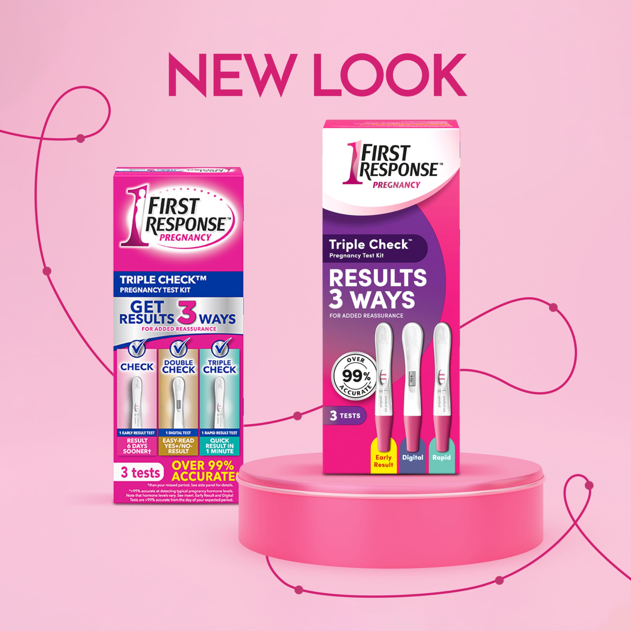 First Response Triple Check - Pregnancy Test Kit - Test 3 Ways- Over 99% Accurate - Analog (2 Count) - Digital (1 Count) - 3 Tests 🍁 All In One Marketplace Canada