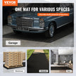 VEVOR Diamond-Plate Rubber Flooring Roll, 3 mm x 4 ft x 8 ft Garage Floor Mat, SBR Rubber Flooring Roll, Easy to Clean, Diamond Plate Mat for Under Cars, Garage Industry Gym, Black 🍁 All In One Marketplace Canada