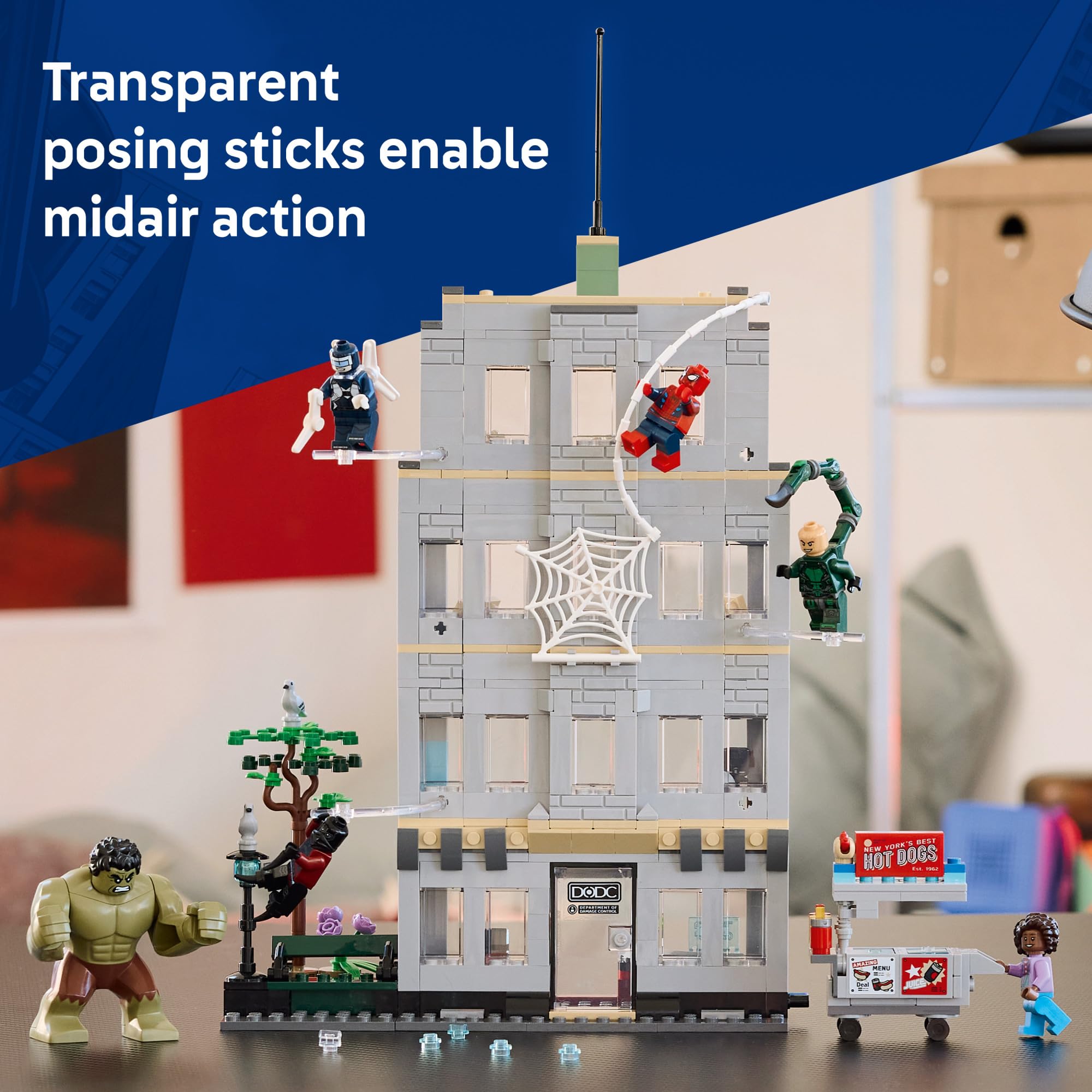 LEGO Marvel Spider-Man vs Hulk Epic Clash - Super Hero Building Toy for Boys & Girls, Ages 8+ - Includes 5 Minifigures & Hulk Figure - Spiderman Toy for Fans - Gift for Birthdays - 76350 🍁 All In One Marketplace Canada