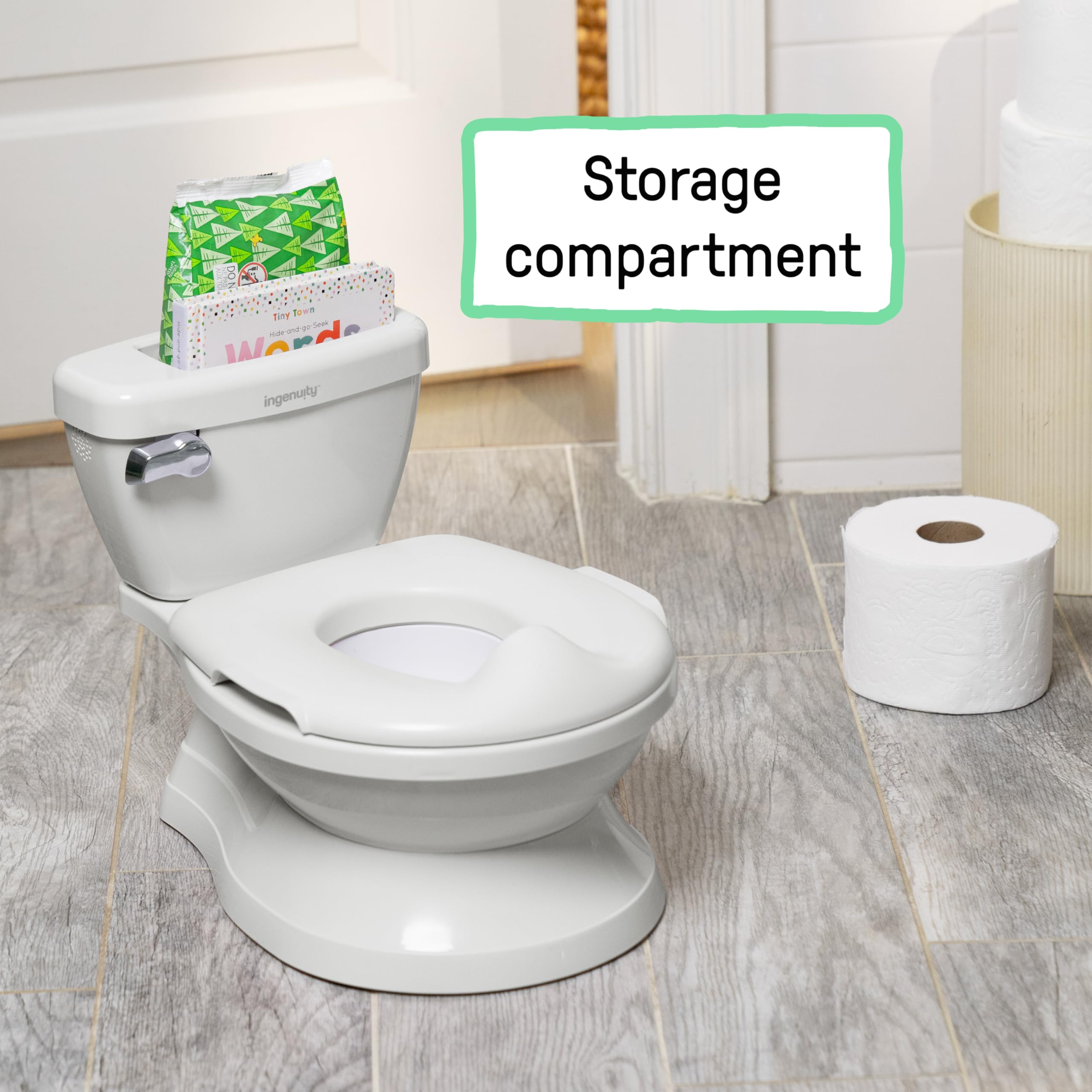Summer by Ingenuity My Size Potty Pro in White, Infant Potty Training Toilet, Lifelike Flushing Sound, For Ages 18 Months, Up to 50 Pounds 🍁 All In One Marketplace Canada