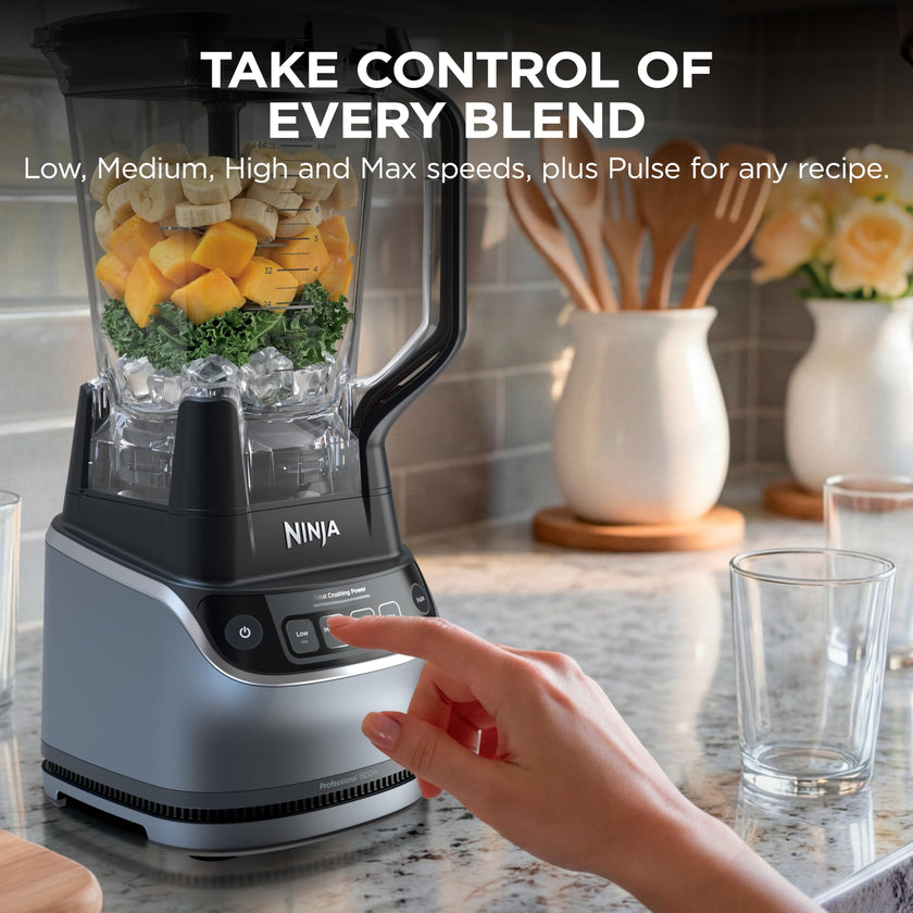 Ninja UltraCrush Pro Kitchen System, 1500W, Silver, BP401C, 72oz/2.1L 🍁 All In One Marketplace Canada