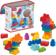 MEGA BLOKS First Builders Toddler Blocks Toys Set, Big Building Bag Collection with 80 Pieces and Storage, Blue, Ages 1+ Years 🍁 All In One Marketplace Canada