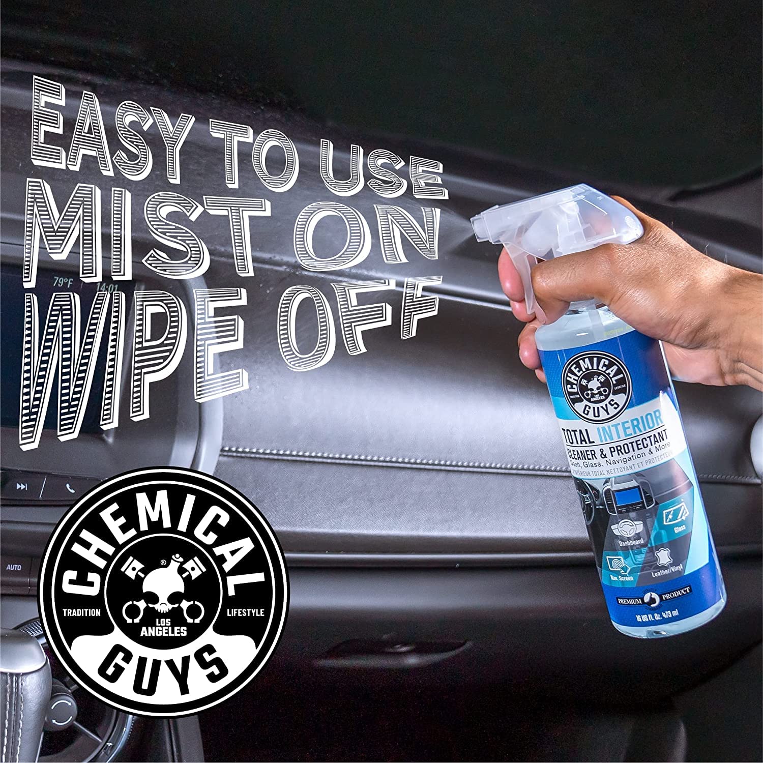 Chemical Guys Total Interior Cleaner & Protectant, Safe for Cars, Trucks, SUVs, Motorcycles, RVs & More, 473 ml (2 Pack), Fresh Scent 🍁 All In One Marketplace Canada
