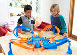 Hot Wheels Track Set with 1:64 Scale Toy Car, 4 Intersections for Crashing, Powered by a Motorized Booster, Criss-Cross Crash Track 🍁 All In One Marketplace Canada