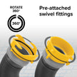 Camco 39665 Deluxe 10' Sewer Hose Extension - Heavy Duty Design with Swivel Fittings, Easy To Use and Compresses For Simple Storage, Storage Caps Included , Gray 🍁 All In One Marketplace Canada