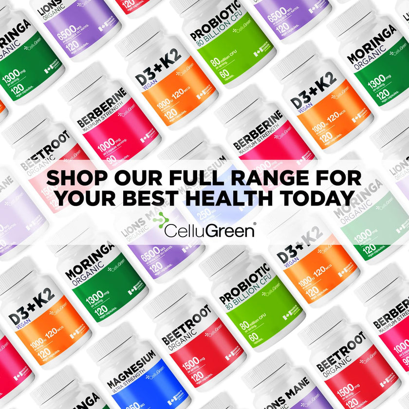 CelluGreen 725mg L-Glutathione MOST POWERFUL AVAILABLE Antioxidant Support for Cellular Health, Liver Detox, Skin & Immune Health, Vegan, Made in Canada. 60 Capsules 🍁 All In One Marketplace Canada