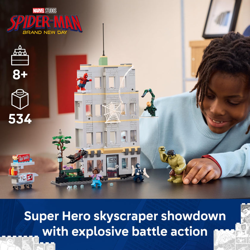 LEGO Marvel Spider-Man vs Hulk Epic Clash - Super Hero Building Toy for Boys & Girls, Ages 8+ - Includes 5 Minifigures & Hulk Figure - Spiderman Toy for Fans - Gift for Birthdays - 76350 🍁 All In One Marketplace Canada