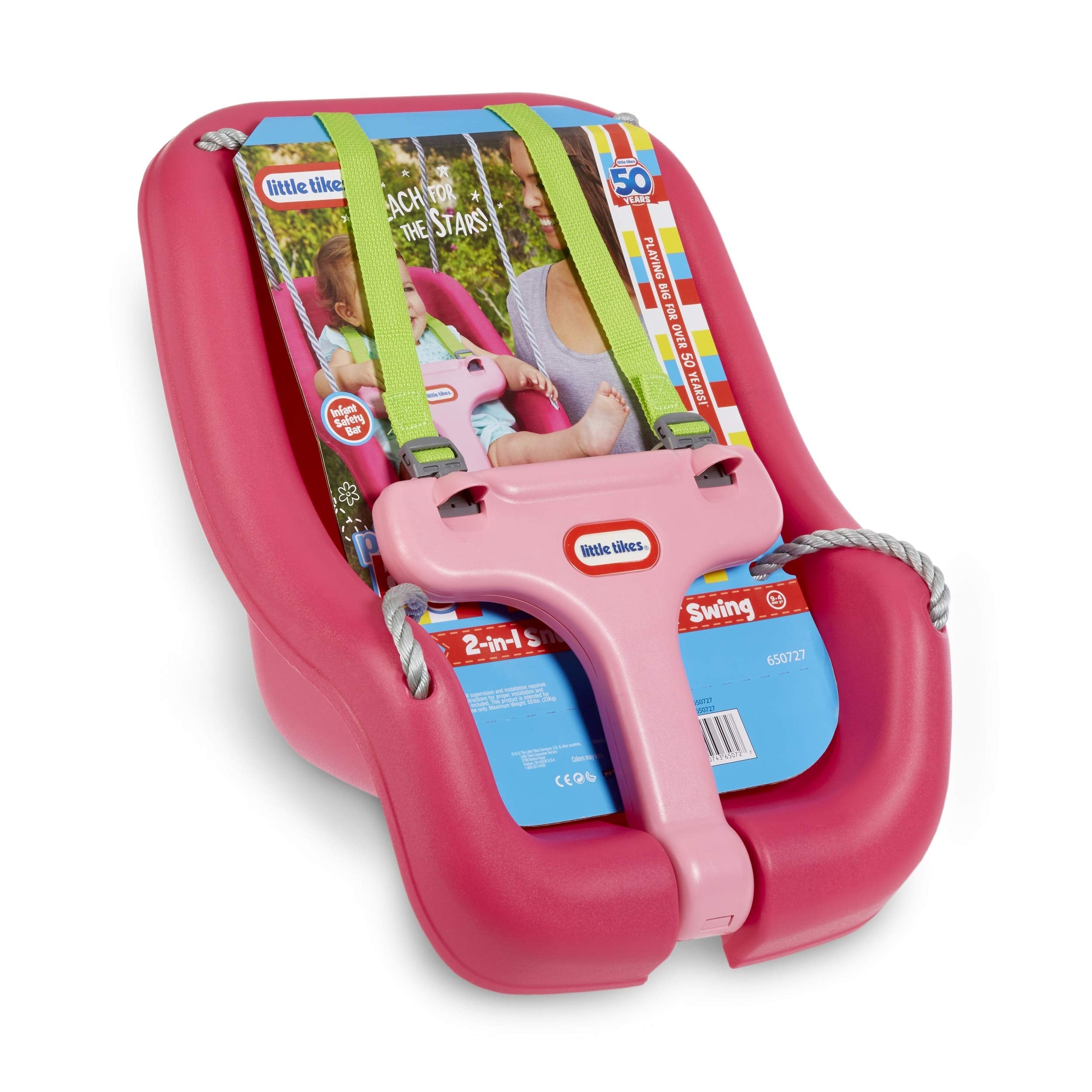 Little Tikes 2-in-1 Snug 'N Secure Swing Magenta 🍁 All In One Marketplace Canada