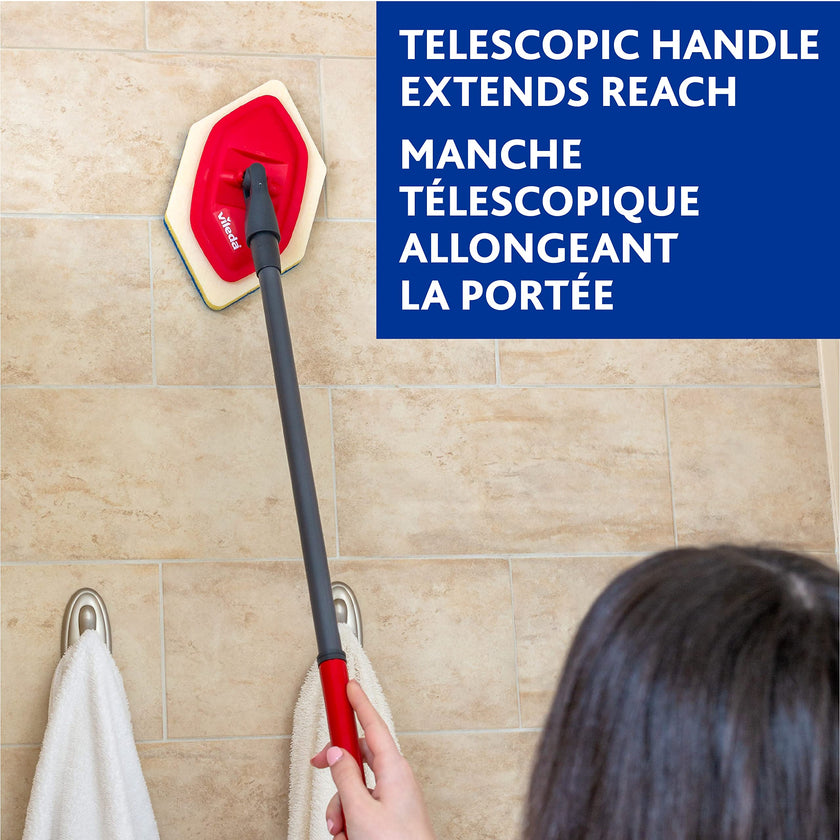 Vileda Bathroom Cleansing Supplies Set | Includes 1 Magic Mop with 1 Extra Refill and 1 Microfibre Bathroom Cleaning Cloth 🍁 All In One Marketplace Canada
