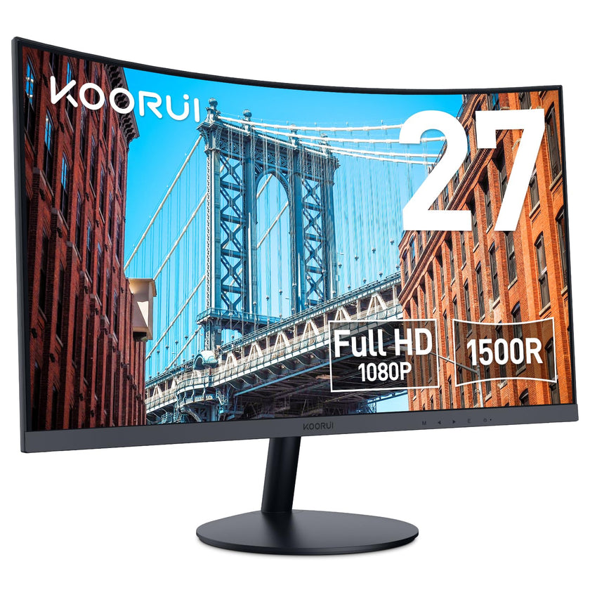 KOORUI 27-inch Curved Computer Monitor Full HD 1080P 144Hz Gaming Monitor 🍁 All In One Marketplace Canada
