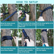 Camping Hammock Portable Nylon Hammocks with Tree Straps Single Lightweigtht Hammock Swing for Outdoors, Backpacking, Camping, Travel, Beach, Garden, Breathable & Quick Drying Parachute 🍁 All In One Marketplace Canada
