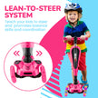 Hurtle - 3 Wheel Foldable Kick Scooter for Kids & Toddlers (Pink CA) 🍁 All In One Marketplace Canada