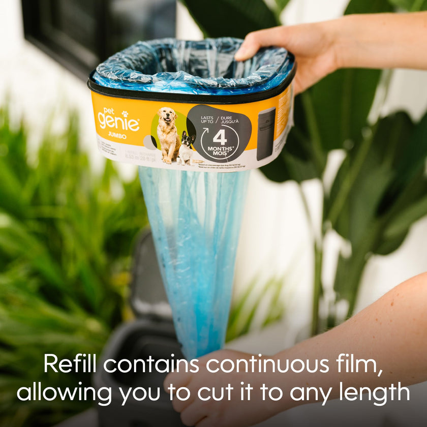 Pet Genie Jumbo Refill Bags - Multi-Layer Continuous film for Waste and Odor - Up to 4 Months of Supply, Only Compatible with Pet Genie Pail 🍁 All In One Marketplace Canada