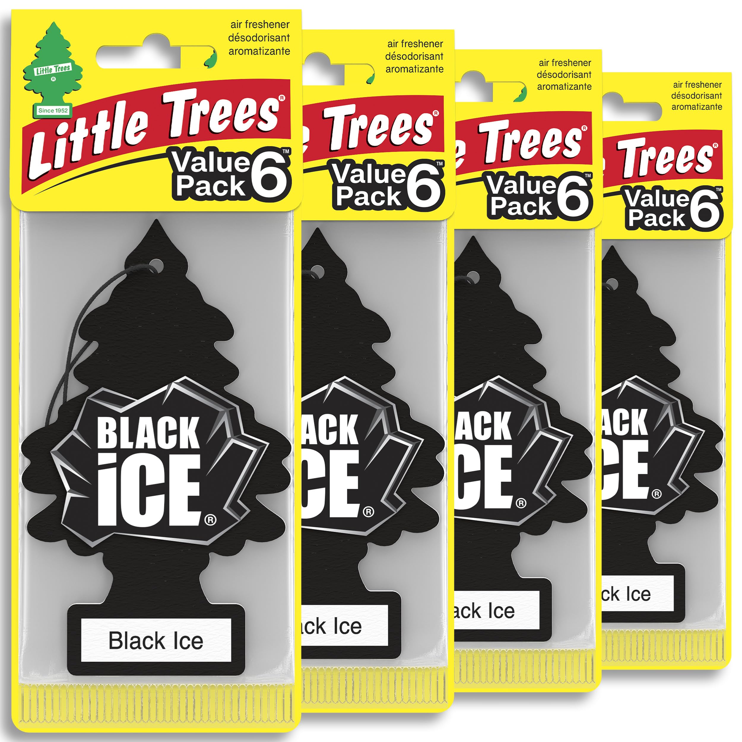 LITTLE Air Fresheners Car Air Freshener. Hanging Tree Provides Long Lasting Scent for Auto or Home. Black Ice, 24 Air Fresheners 🍁 All In One Marketplace Canada