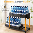 Sevenblue 4 Pack Under Sink Organizer and Storage,Bathroom Organizers, Multi-Use Under Sink Organizer for Bathroom and Kitchen with Sliding Drawer, Hang Hooks and Cup (Black, L) 🍁 All In One Marketplace Canada