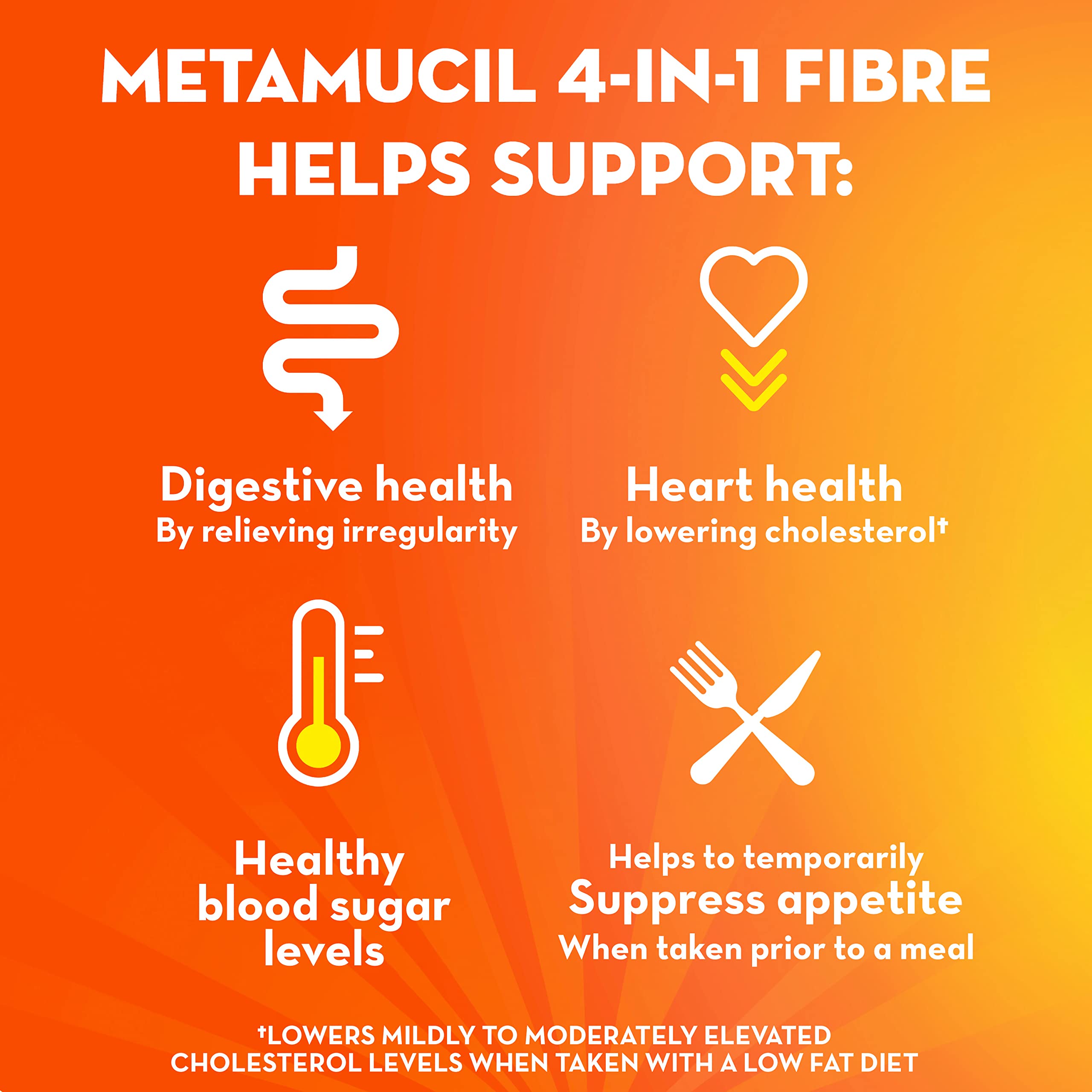 Metamucil, Daily Psyllium Husk Powder Supplement, Sugar-Free, 4-in-1 Fibre for Digestive Health, Unflavoured Smooth Flavored Drink, 114 Servings 🍁 All In One Marketplace Canada