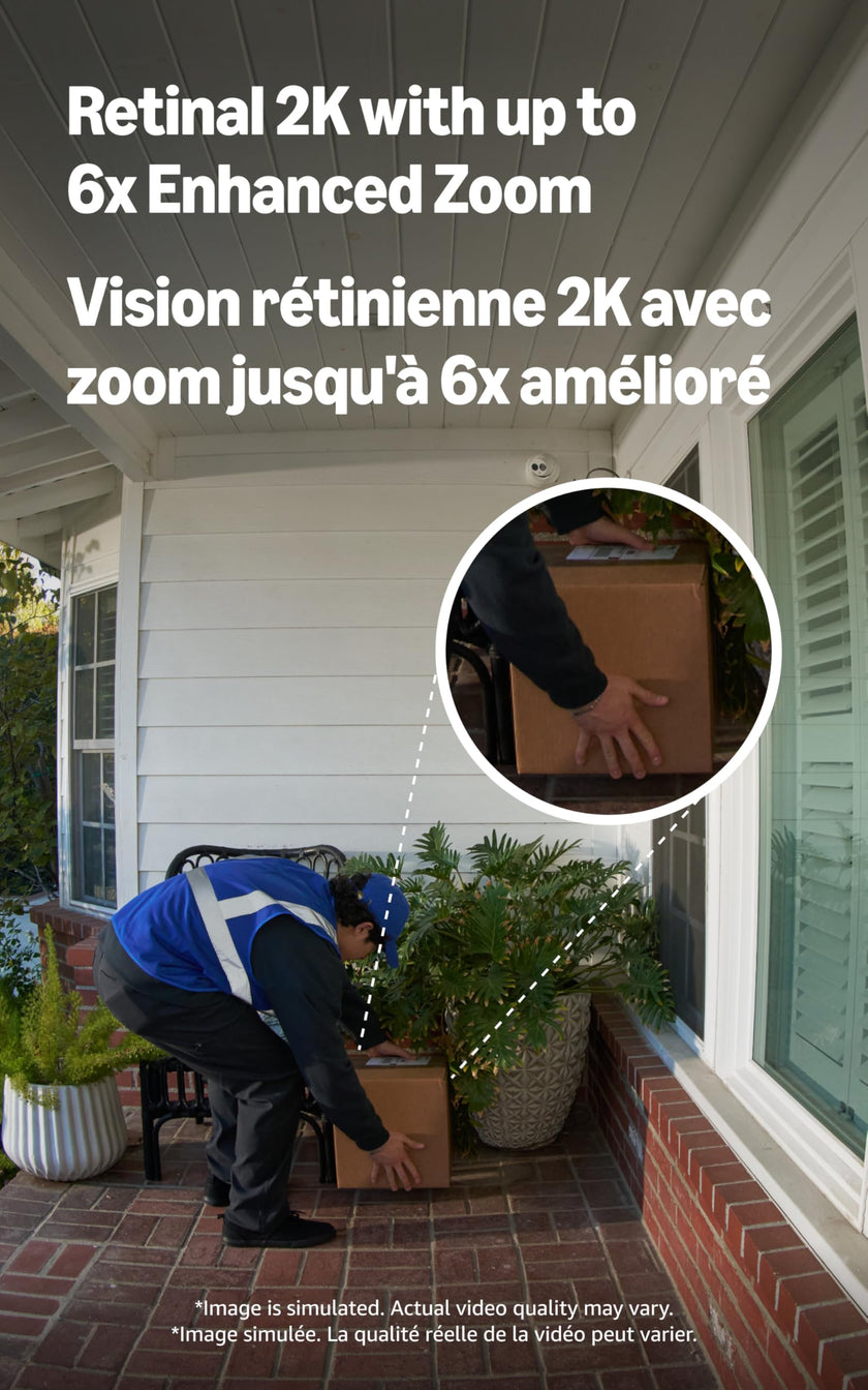Ring Battery Doorbell Plus (newest model), Retinal 2K with wide-angle video, up to 6x Enhanced Zoom, Night Vision, and Quick Release Battery Pack, Nickel Silver 🍁 All In One Marketplace Canada