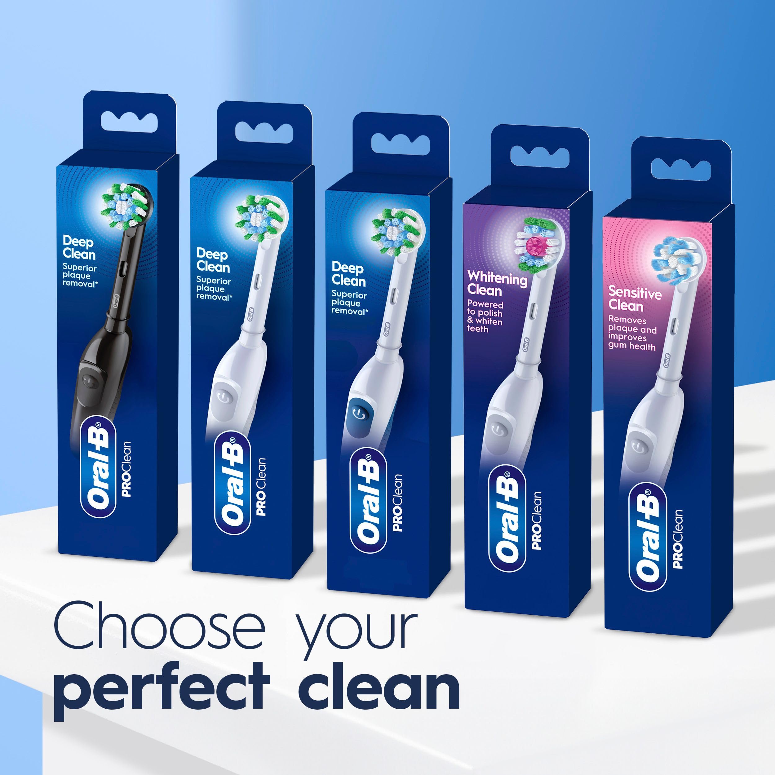 Oral B Pro Clean Battery Toothbrush, Sensitive Clean - White, 1 Toothbrush, 1 Brush Head, Built-in Timer and batteries included 🍁 All In One Marketplace Canada
