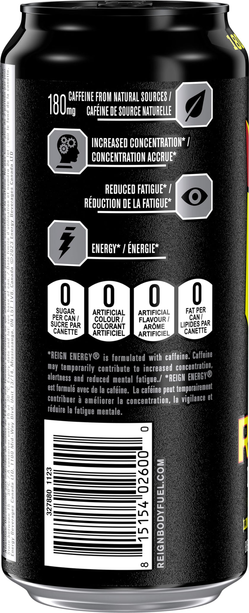REIGN ENERGY, Cherry Limeade, 473mL Cans, Pack of 12 🍁 All In One Marketplace Canada