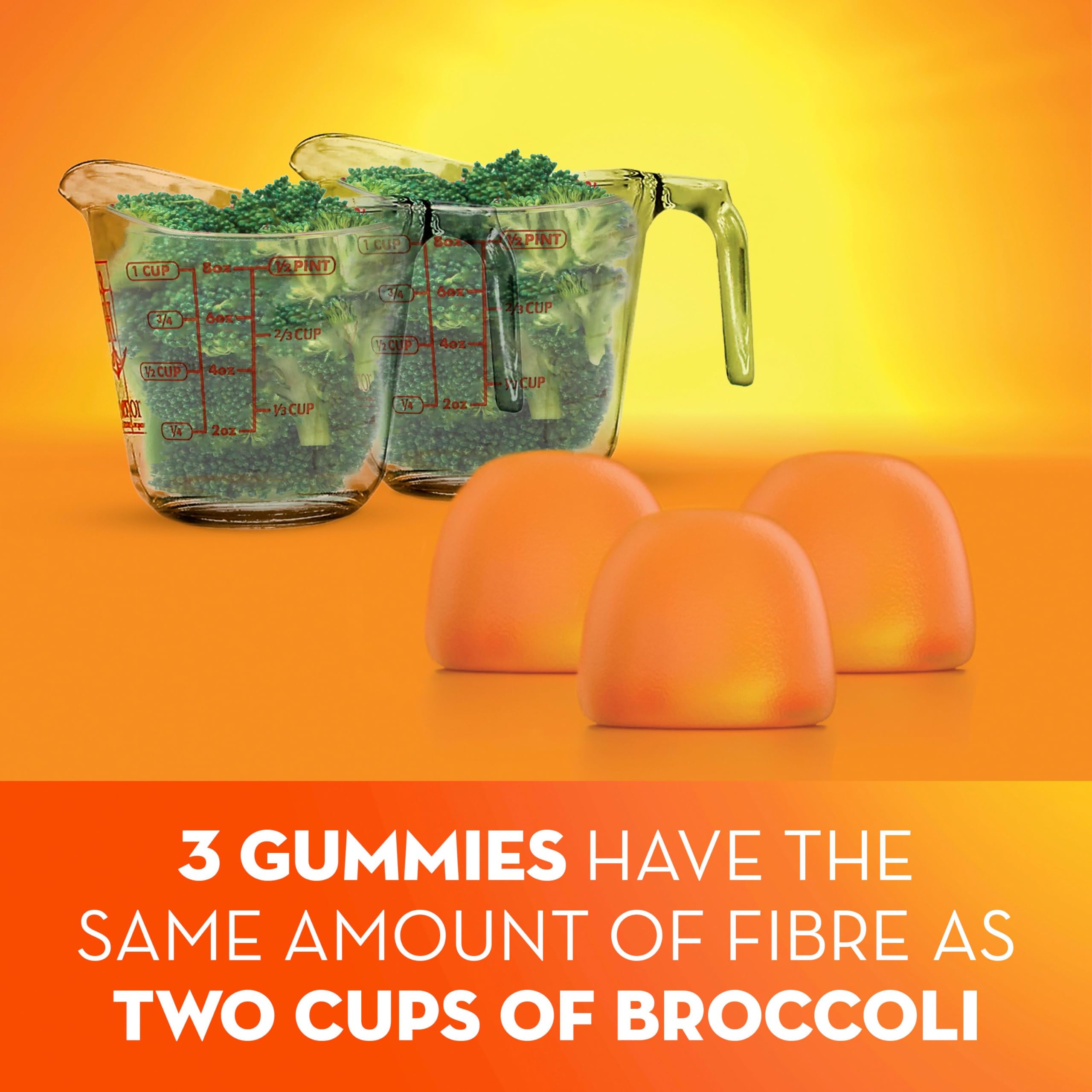 Metamucil Fibre Gummies, No Sugar Added, Daily Supplement, Prebiotic Plant-Based Fibre Blend, Orange Flavour, 72 Gummies 🍁 All In One Marketplace Canada