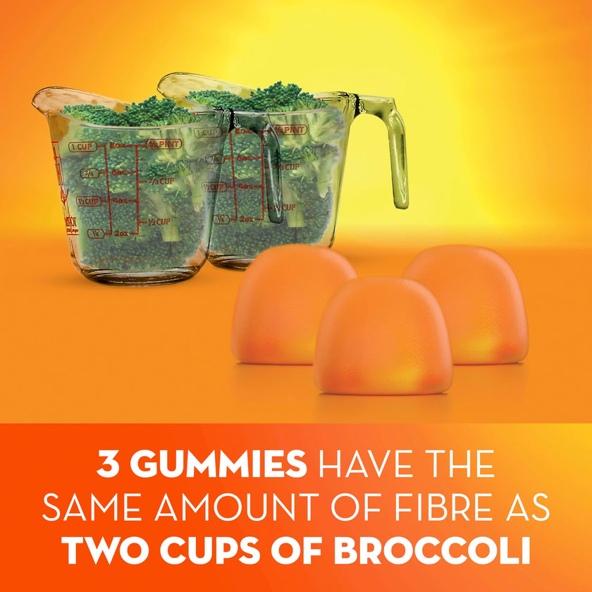 Metamucil Fibre Gummies, No Sugar Added, Daily Supplement, Prebiotic Plant-Based Fibre Blend, Orange Flavour, 72 Gummies 🍁 All In One Marketplace Canada