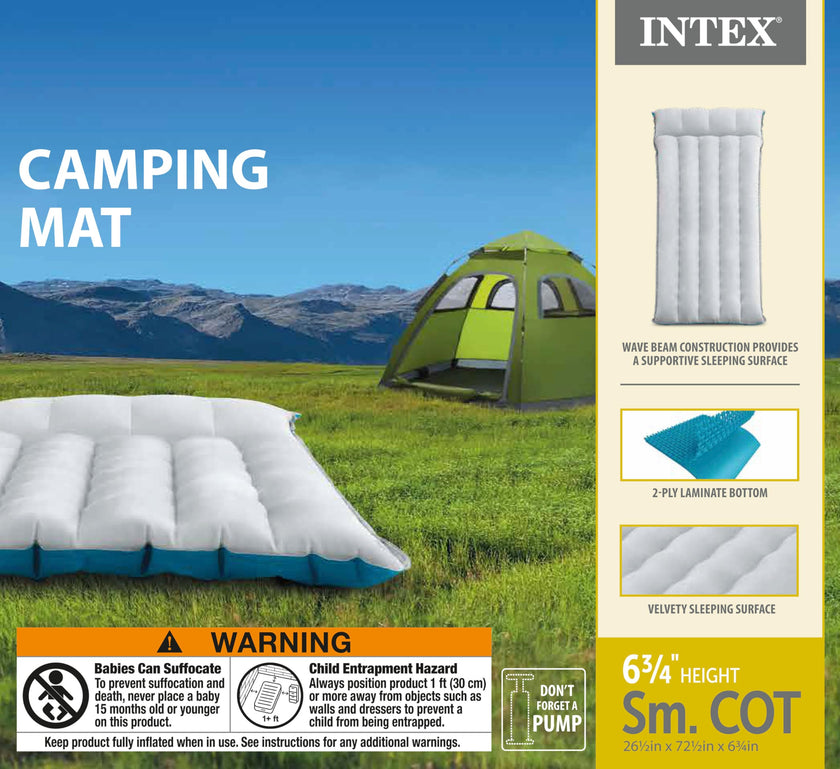 INTEX 67997E Camping Air Mattress Mat 26.5