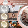 B Beauty Planet Makeup Mirror with Lights, Lighted Magnifying Mirror 30X with 3 Lighting and Adjustable Brightness, 2-Sided Height Adjustable Vanity Mirror for Bathroom, Women Gifts for Mom 🍁 All In One Marketplace Canada