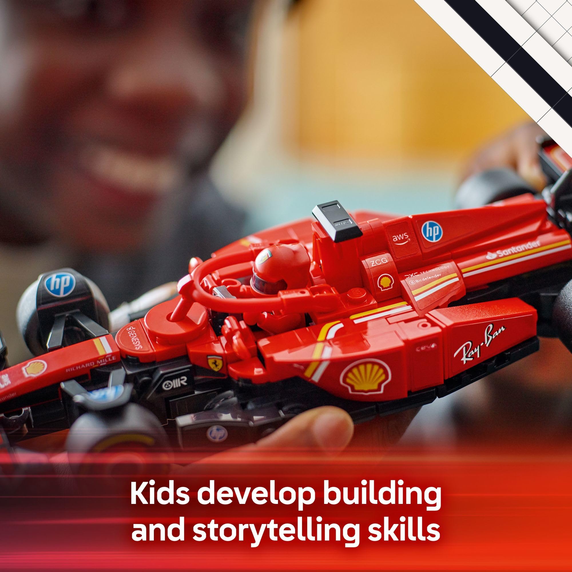 LEGO Speed Champions Ferrari SF-24 F1 Race Car Toys - Building Sets for Kids, Boys & Girls, Ages 10+ - Ferrari F1 Model Car Kits for Display or Play - Gift Ideas for Birthdays and Fans - 77242 🍁 All In One Marketplace Canada